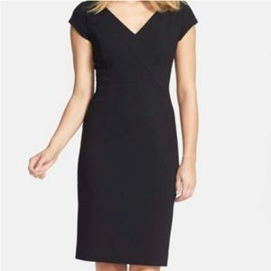 Classiques Entier Black V Neck Mini Dress size 6